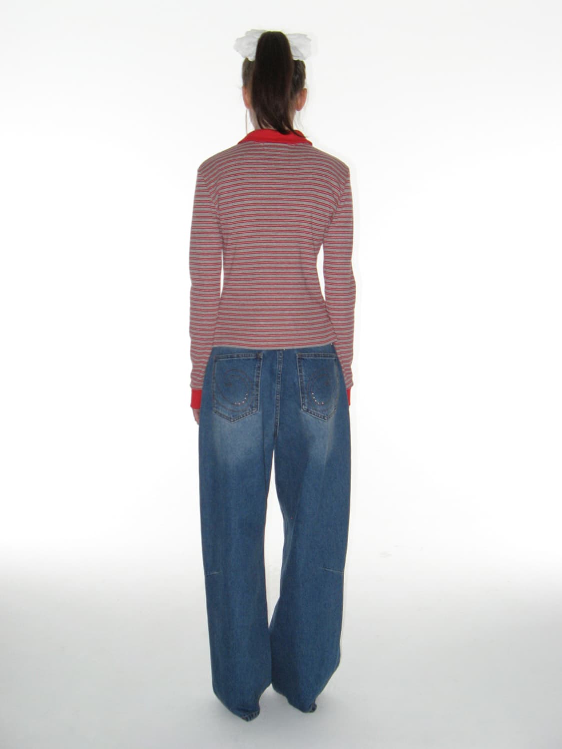 STUD WIDE JEANS_BLUE  상품이미지4