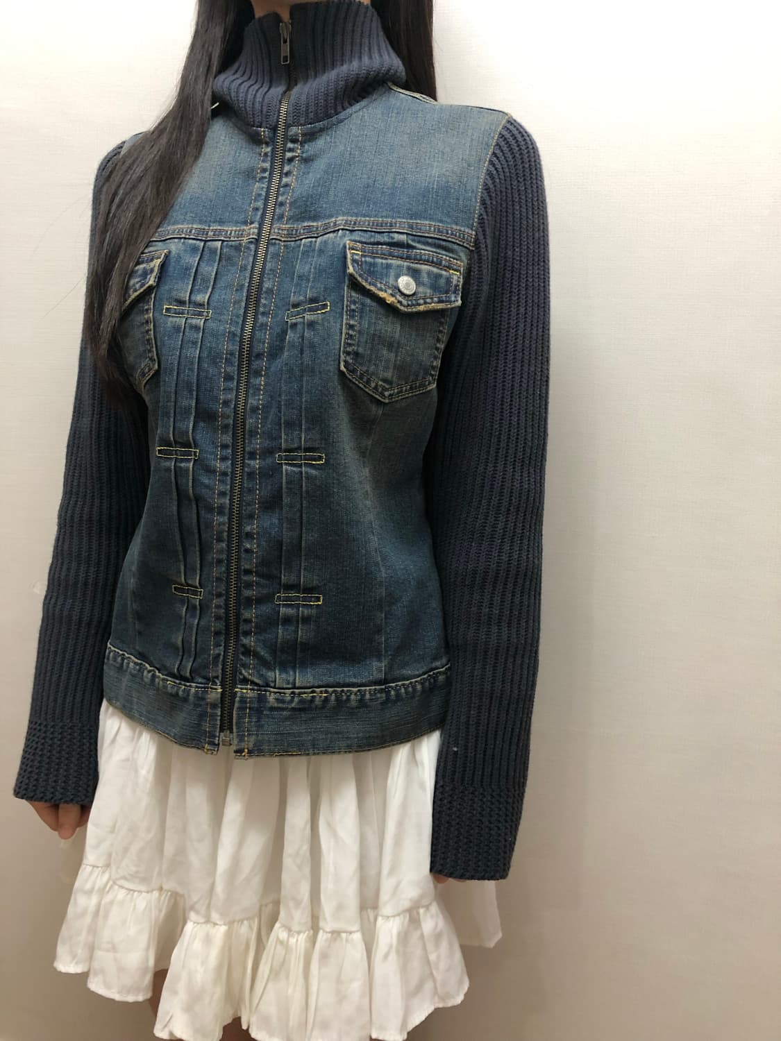 빈티지 갭 데님 니트 자켓 상품이미지8