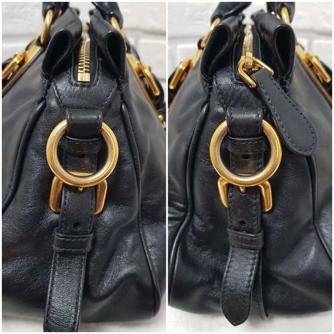 [정품] 프라다 BN1903 소프트카프 2way백 블랙 상품이미지7