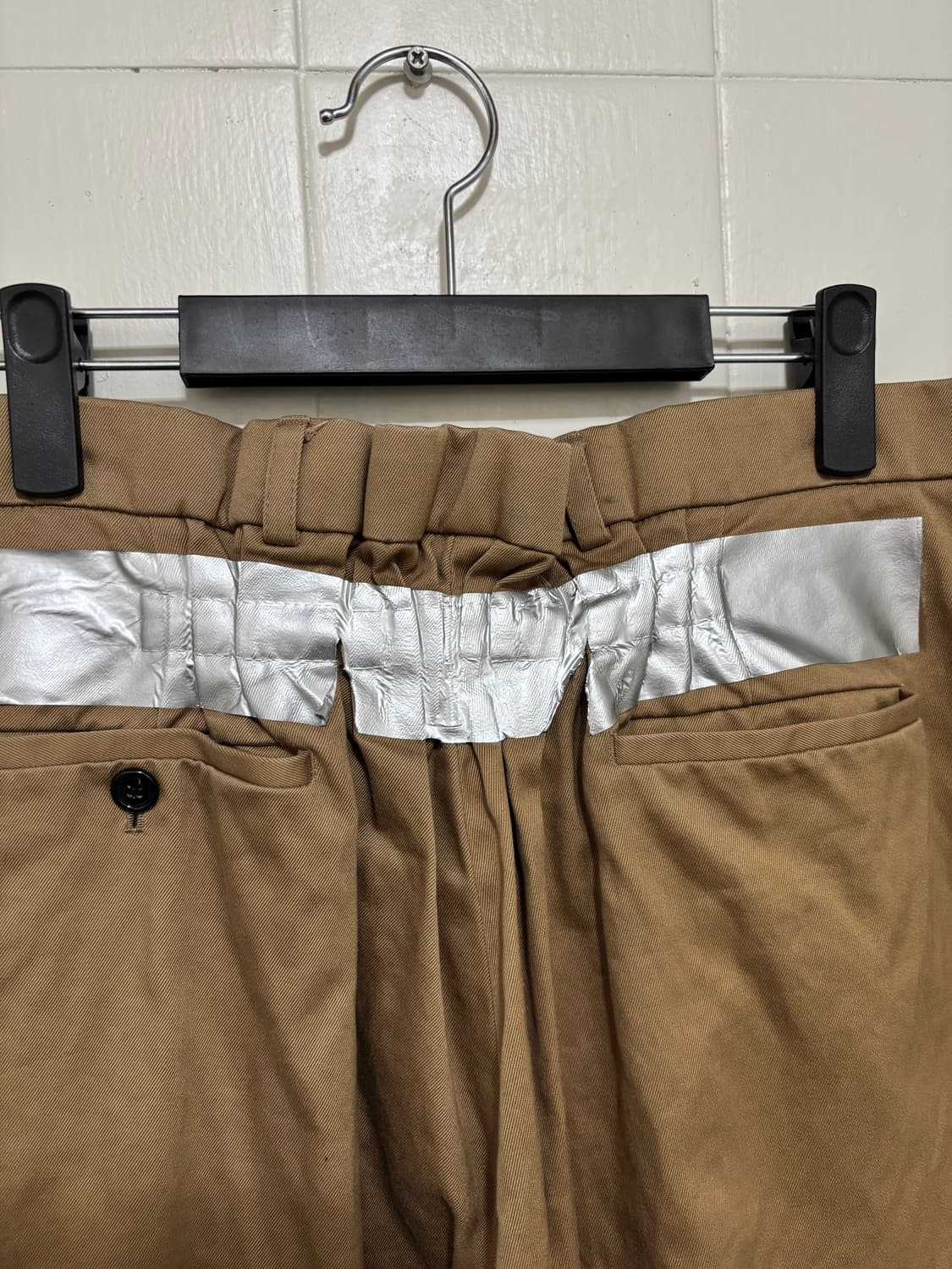 라프 시몬스 테이핑 와이드 레그 코튼 트라우저 상품이미지5