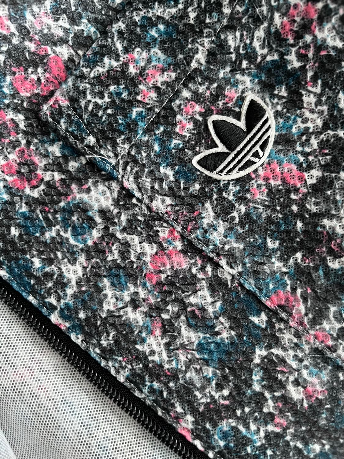 XS) 새상품 아디다스 플라워 롱 봄버 자켓 상품이미지7