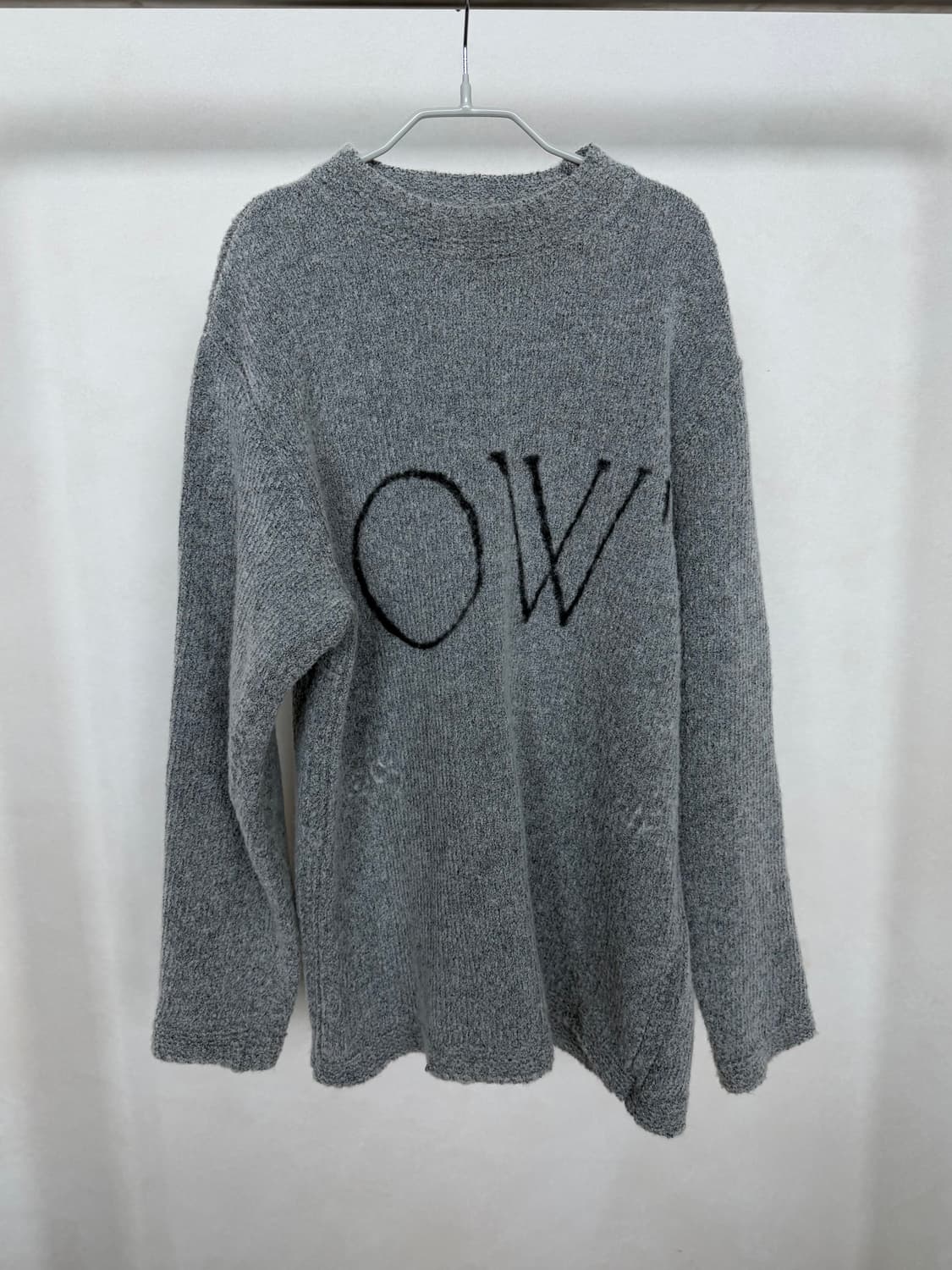 Off White 그레이 니트 상품이미지1