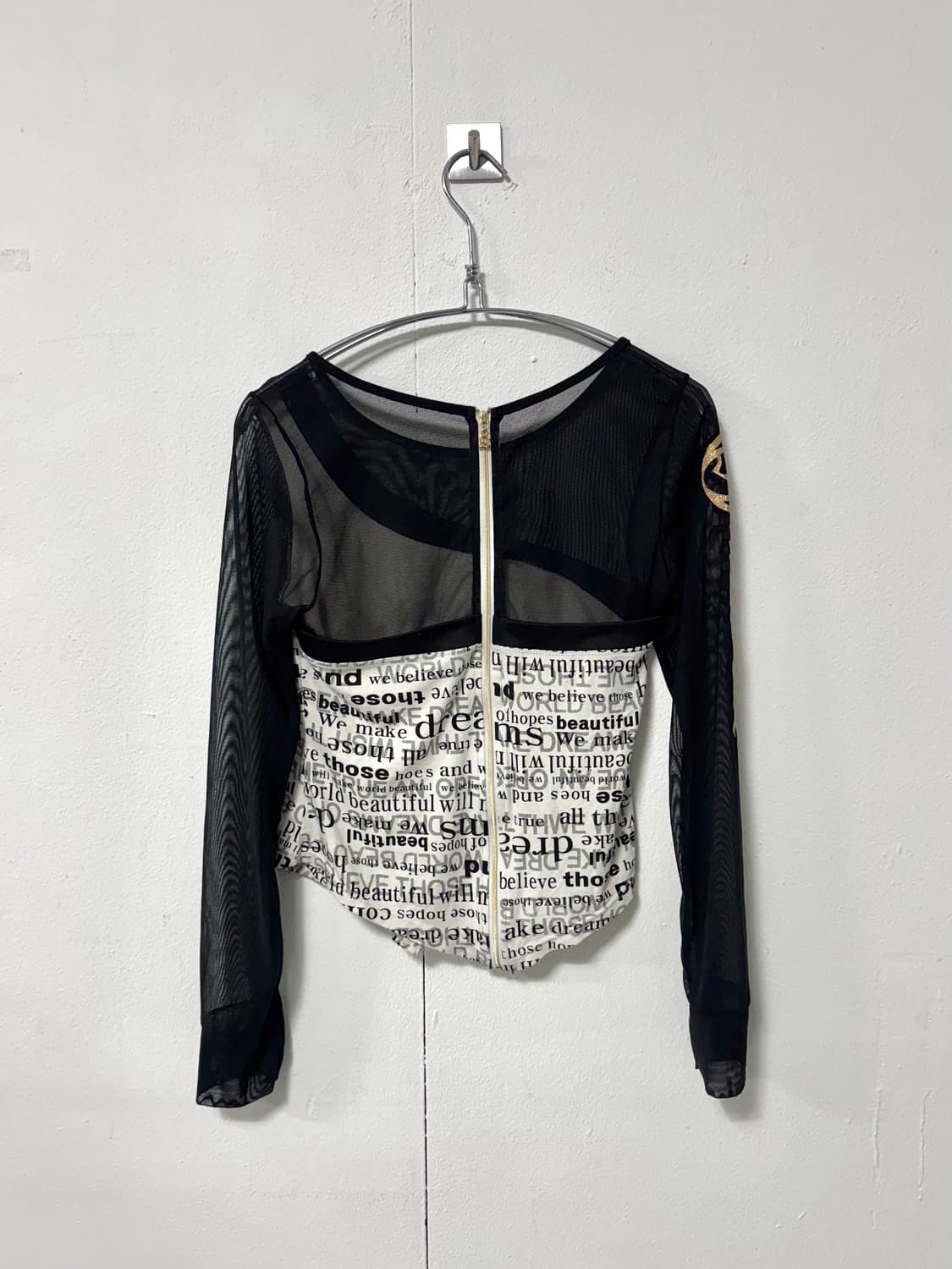 Sheer Lettering Top 상품이미지3