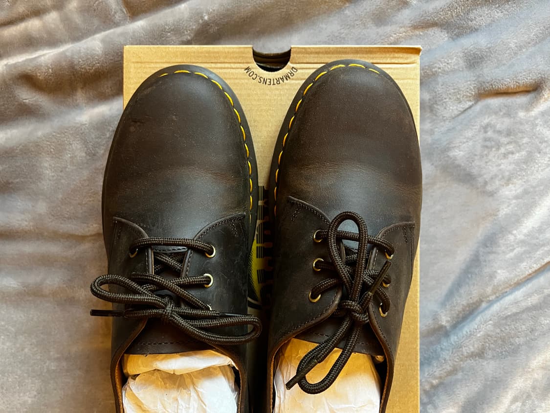 닥터마틴 1461 크레이지 홀스 레더 부츠 다크 브라운 270 상품이미지2