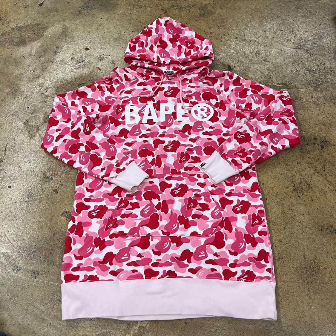 베이프 핑크 ABC 카모 후드티  상품이미지2