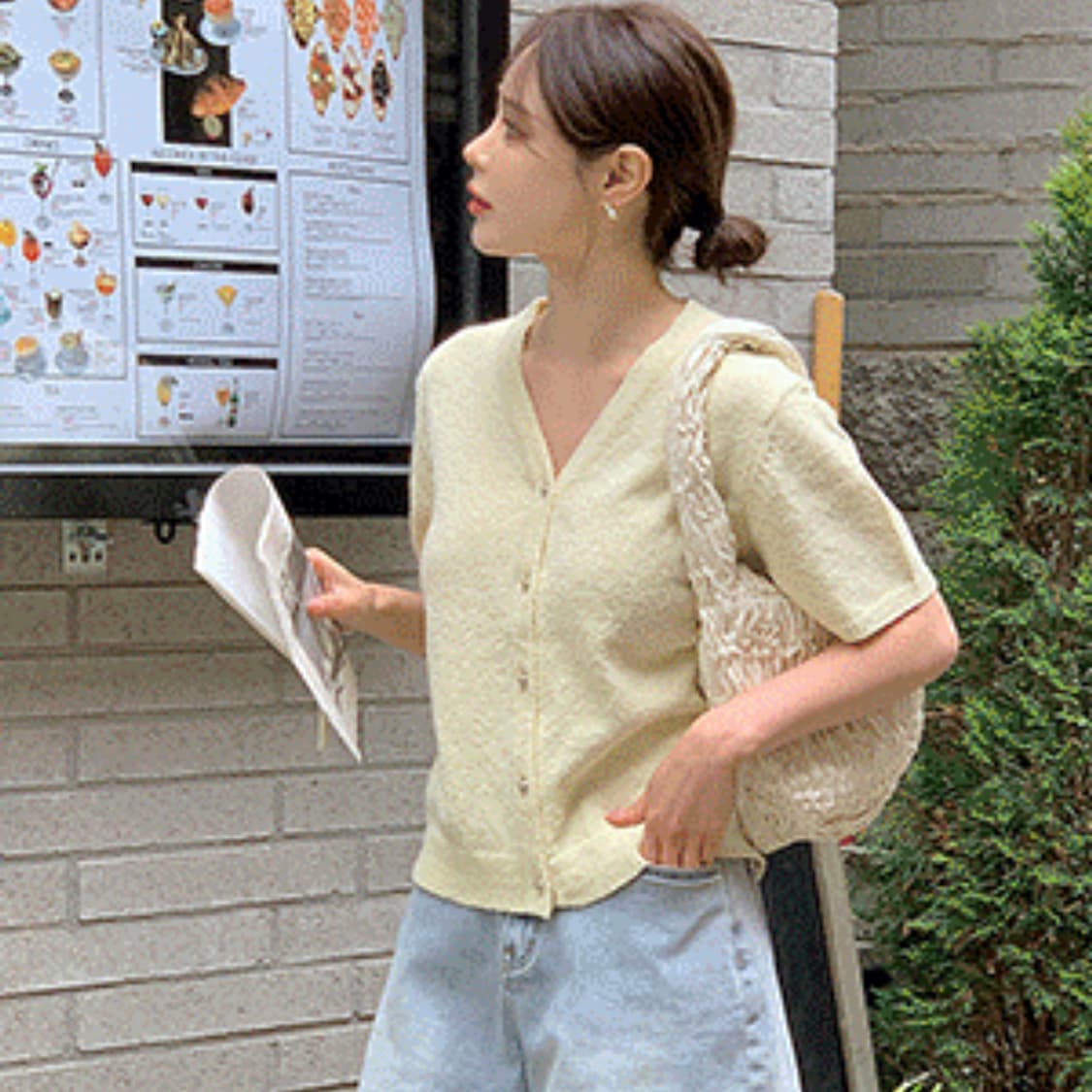 리리앤코(RIRI&CO) 로슈베베 부클 니트가디건 프리사이즈 새상품 상품이미지2