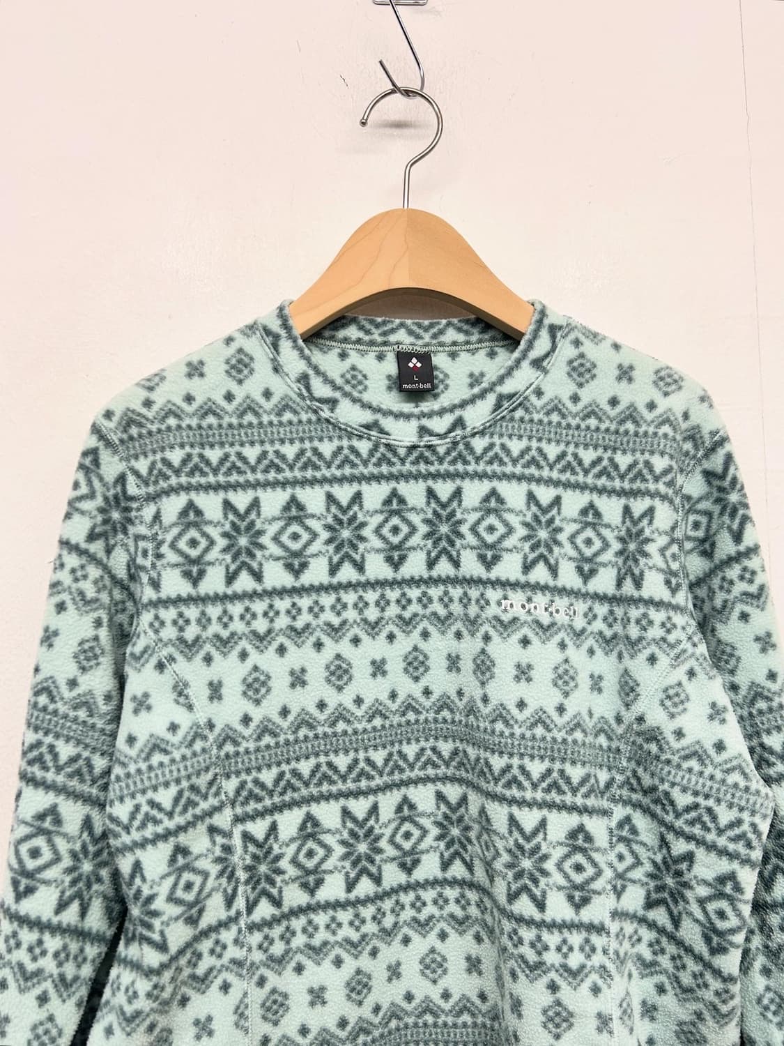 JPN 몽벨 노르딕패턴 플리스 티셔츠 상품이미지2