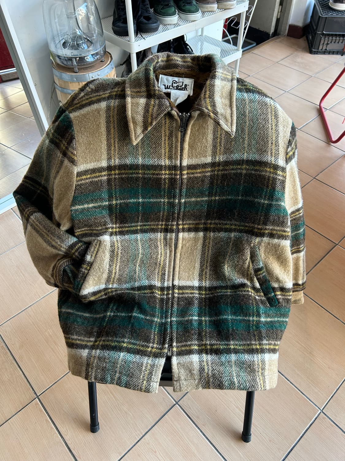 70‘s 울리치 체크 울파일자켓 상품이미지1