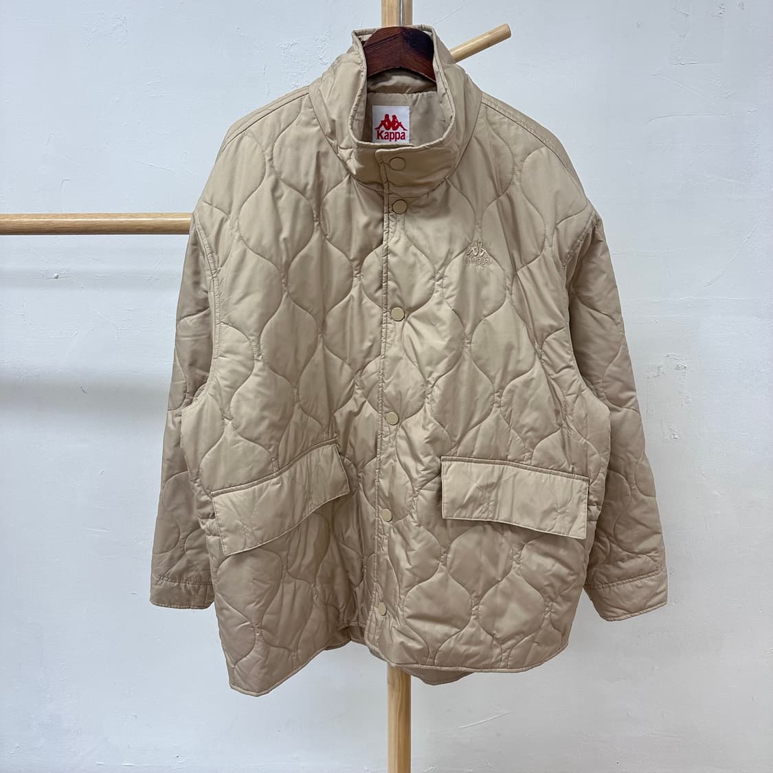 (새상품) 카파 KAPPA 오버핏 퀼팅 파카 점퍼 XL J26 상품이미지1