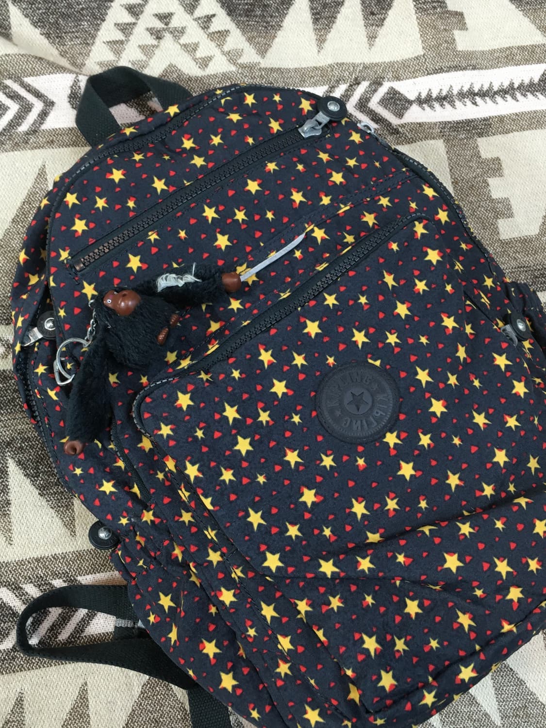 키플링 별 패턴 백팩 상품이미지8
