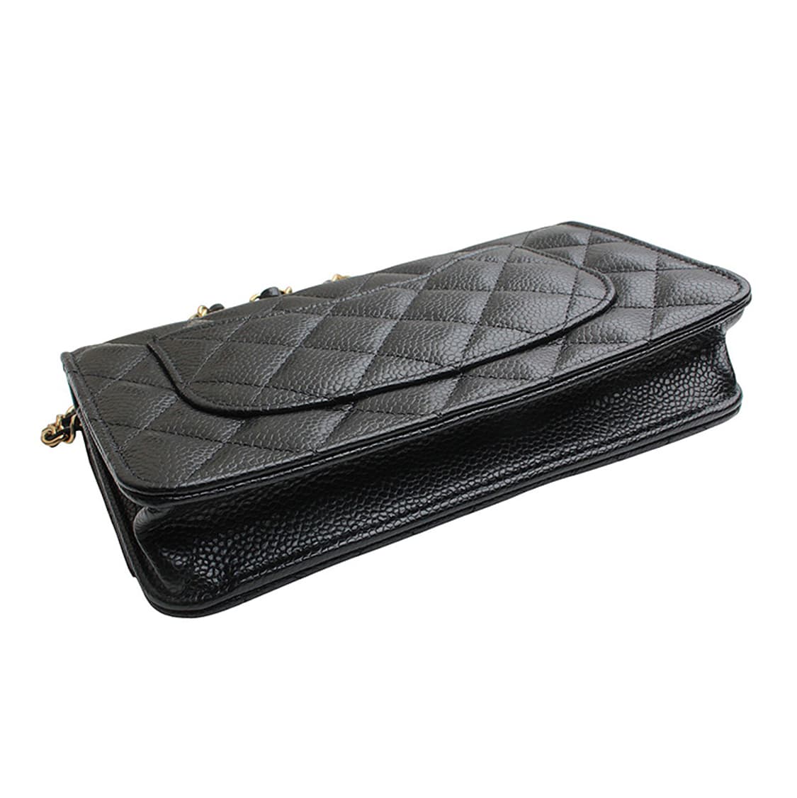 샤넬 WOC 블랙 캐비어 금장 미니 크로스 (내장칩) 상품이미지4