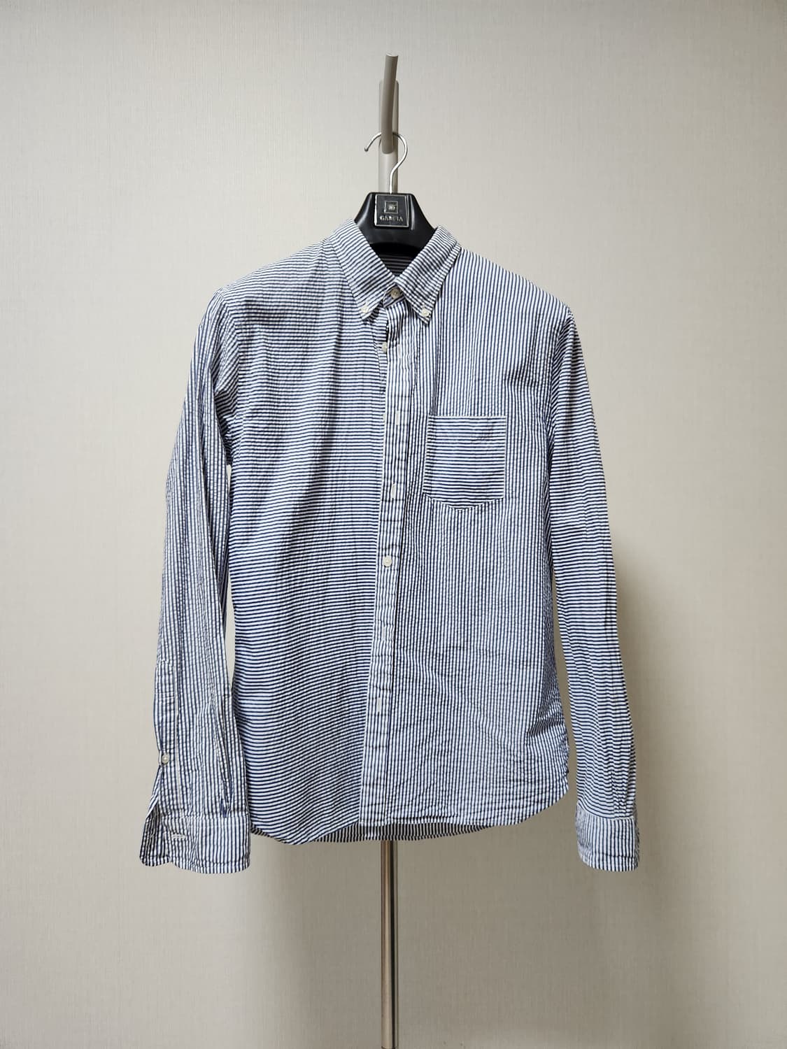 브룩스브라더스 시어서커 스트라이프 긴팔 셔츠L 상품이미지1