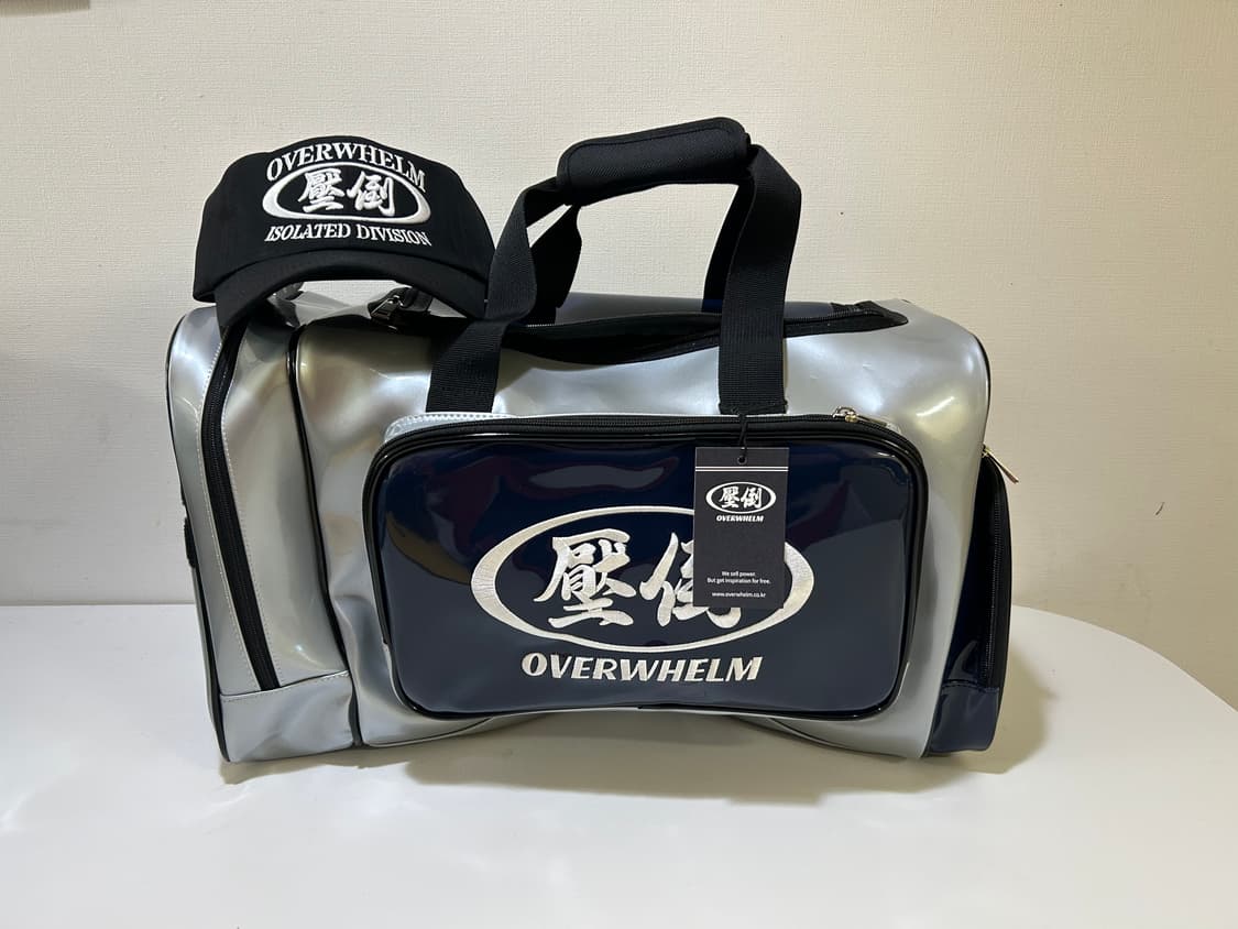 압도 그레이 더블백 투톤 헬스 백 새상품 상품이미지1