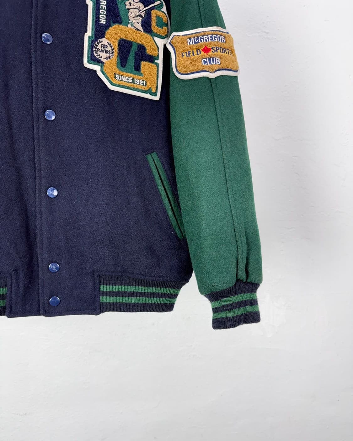 맥그리거 올드 크록 패치드 바시티 울 자켓 상품이미지5
