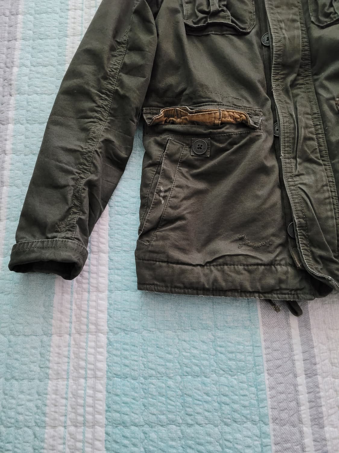 아베크롬비. Abercrombie 밀리터리 필드야상자켓 M 100사이즈 상품이미지2