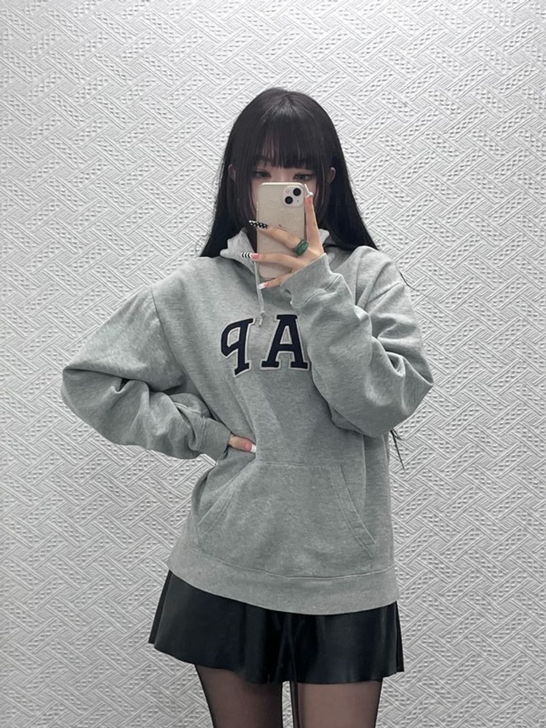 갭 올드스쿨 레트로 빈티지 빅로고 약기모 후드티 105 C10114 상품이미지2