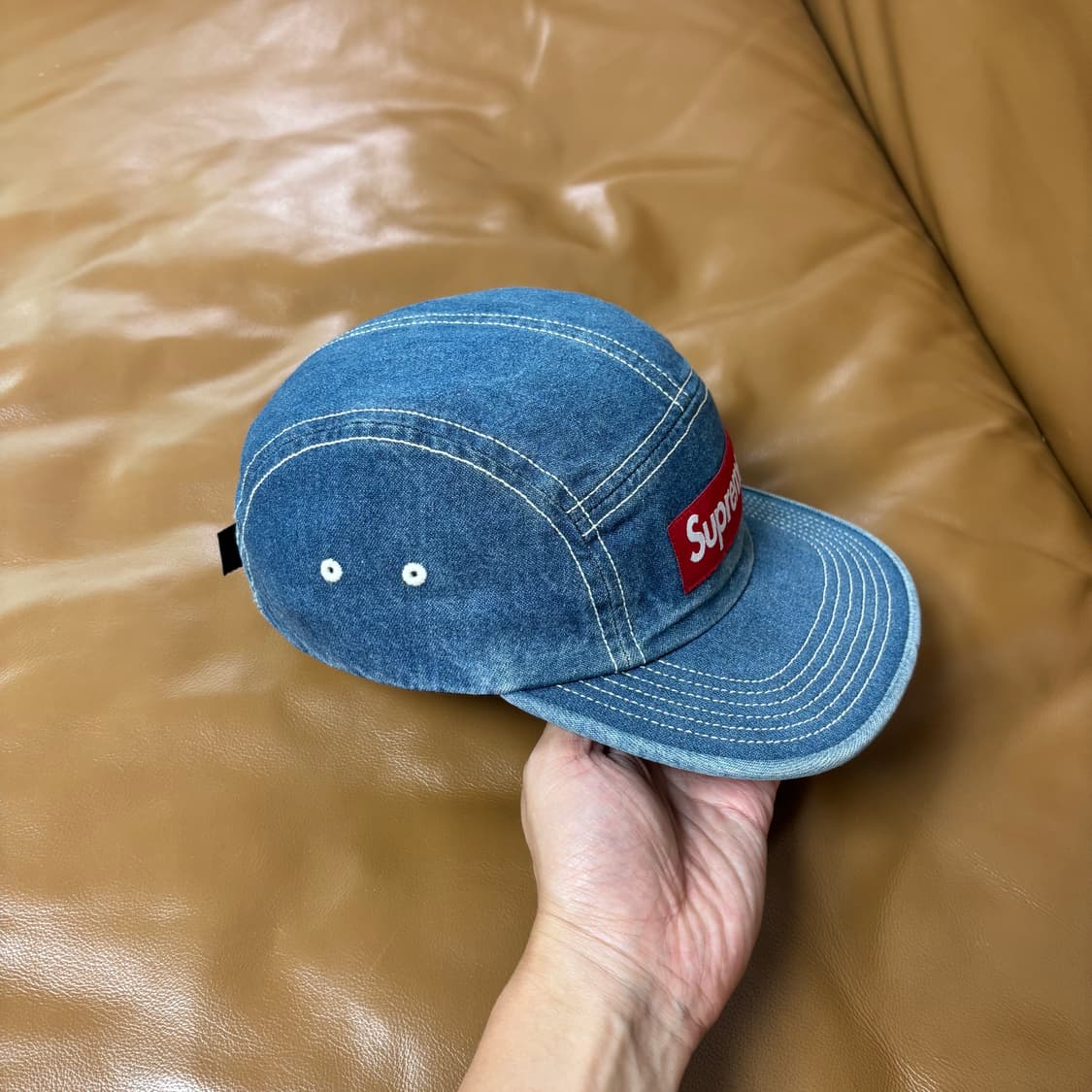 Supreme 슈프림 데님 캠프캡 모자 (Washed Denim) 상품이미지3