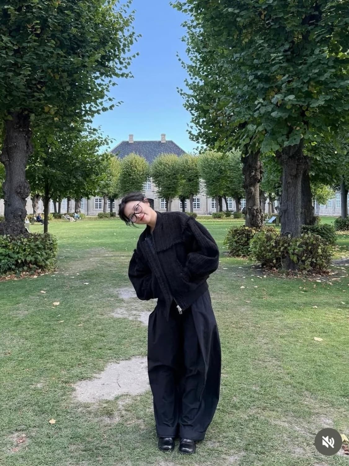 경 Gyeong 트위드 봄버자켓 블랙 상품이미지5