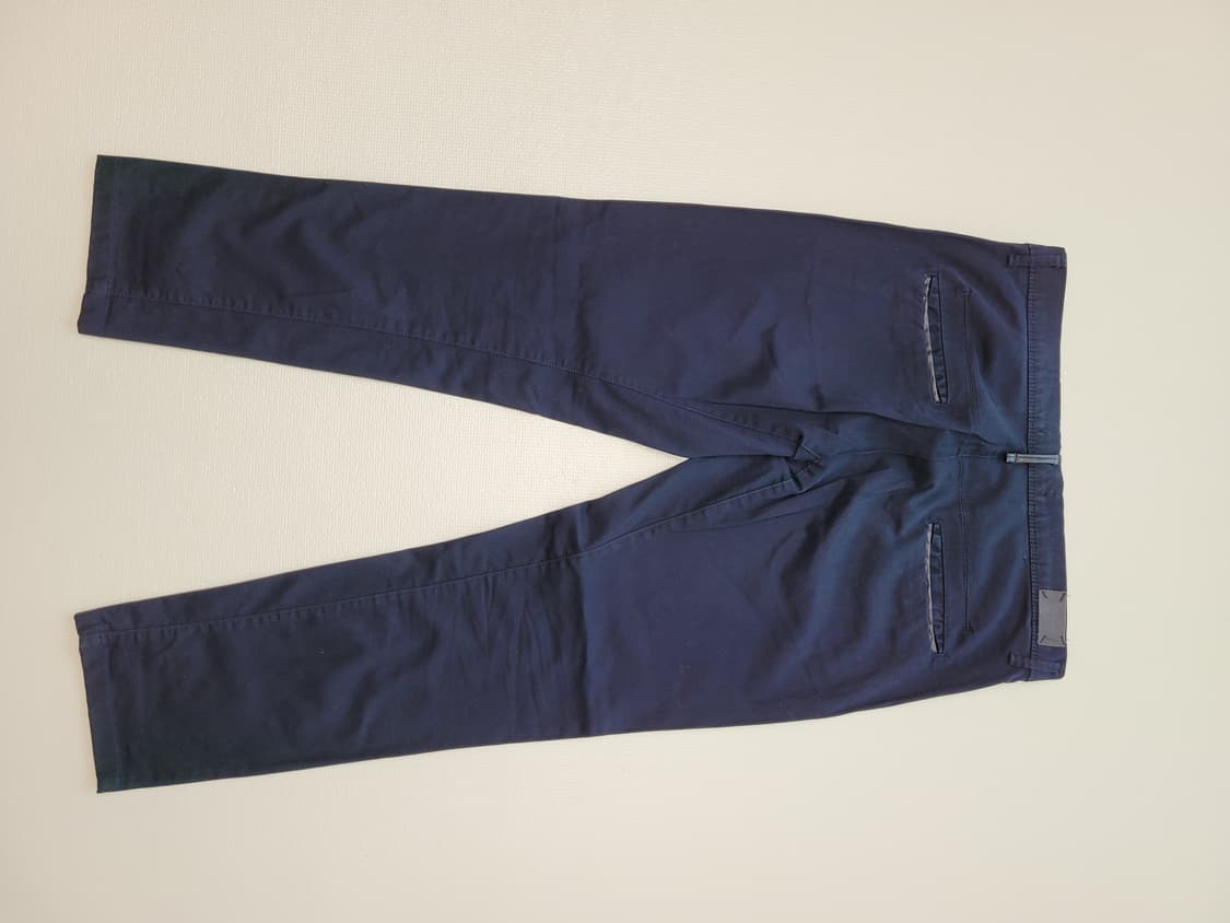 자라맨 ZARAMAN 가먼트다잉 면바지 36 네이비 상품이미지9