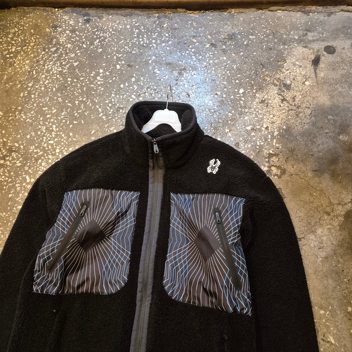 L 스파이더 블랙 후리스 집업자켓 상품이미지6