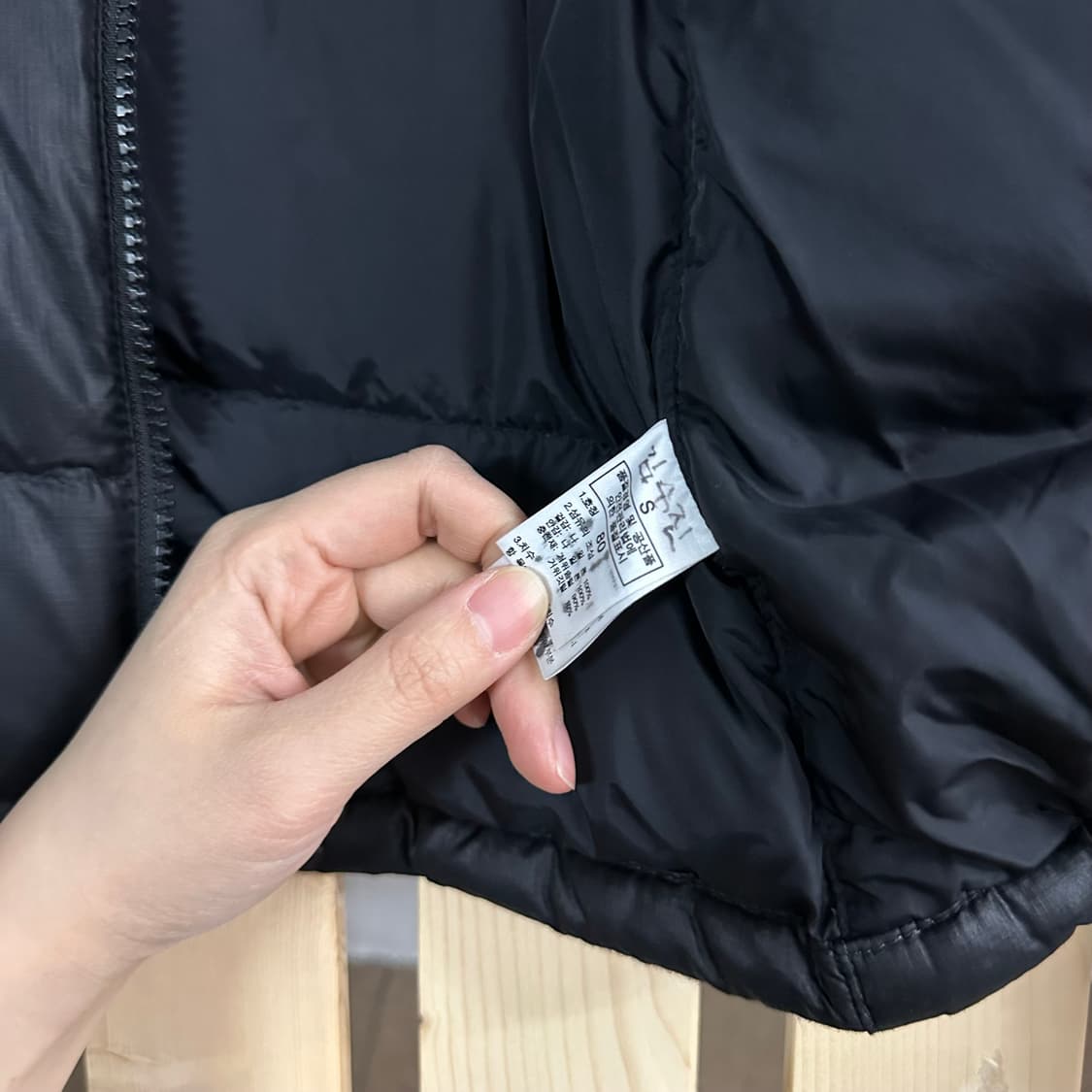 (S) 노스페이스 700 블랙 눕시 구스다운 패딩 상품이미지6