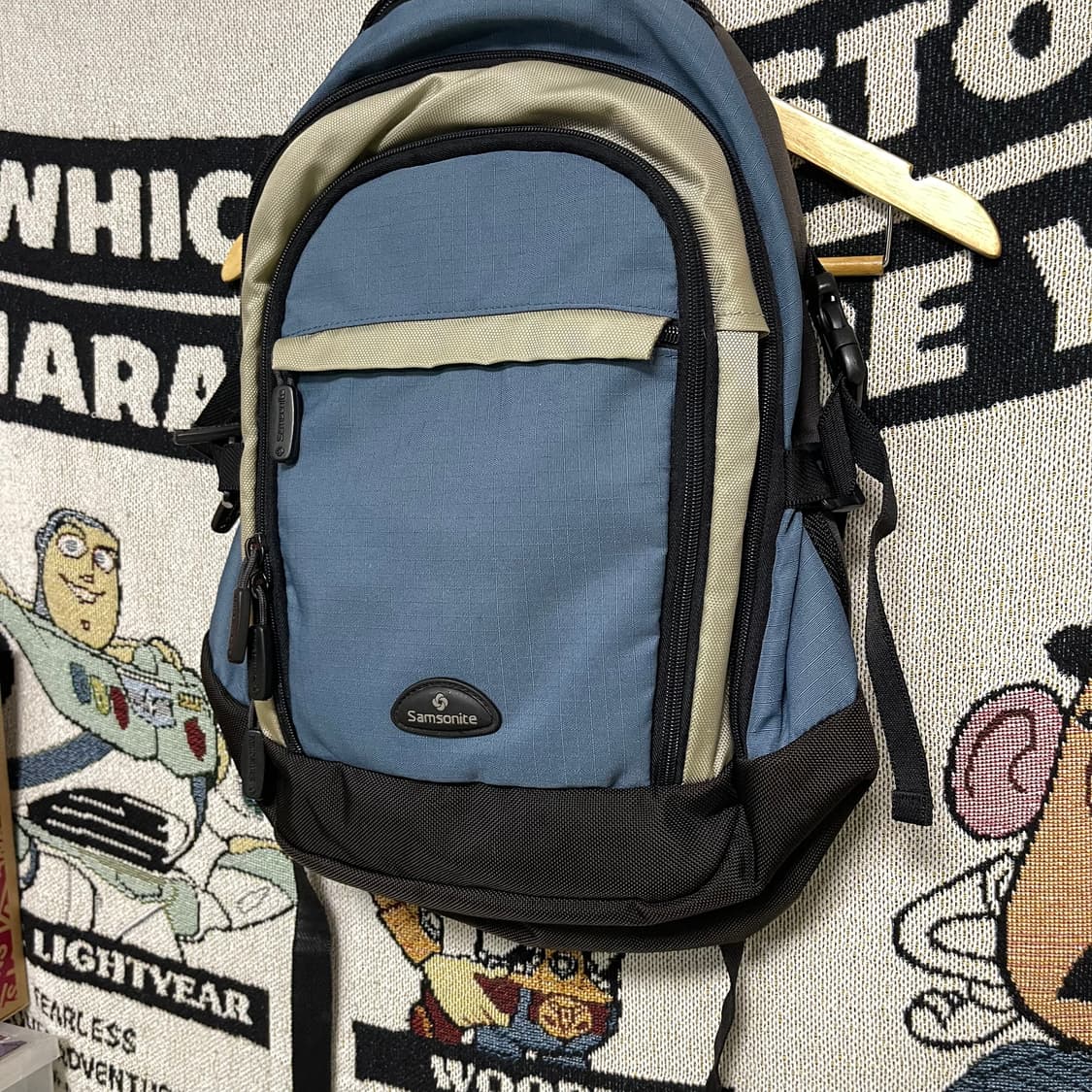 빈티지 쌤소나이트 블루 백팩 상품이미지2