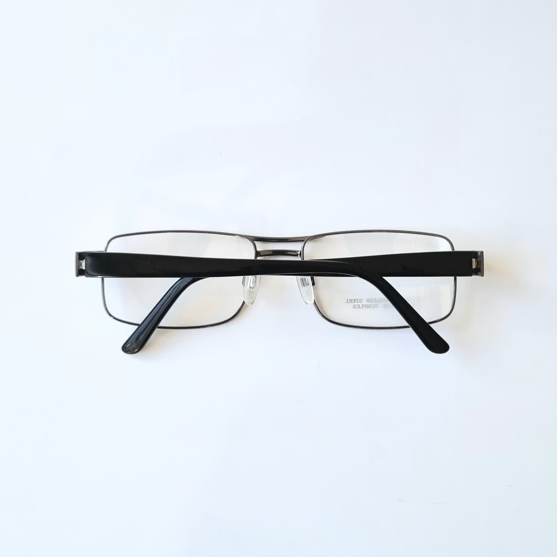 데드스탁 유럽 빈티지 메탈 사각 그레이 블랙 콤비 121 상품이미지9