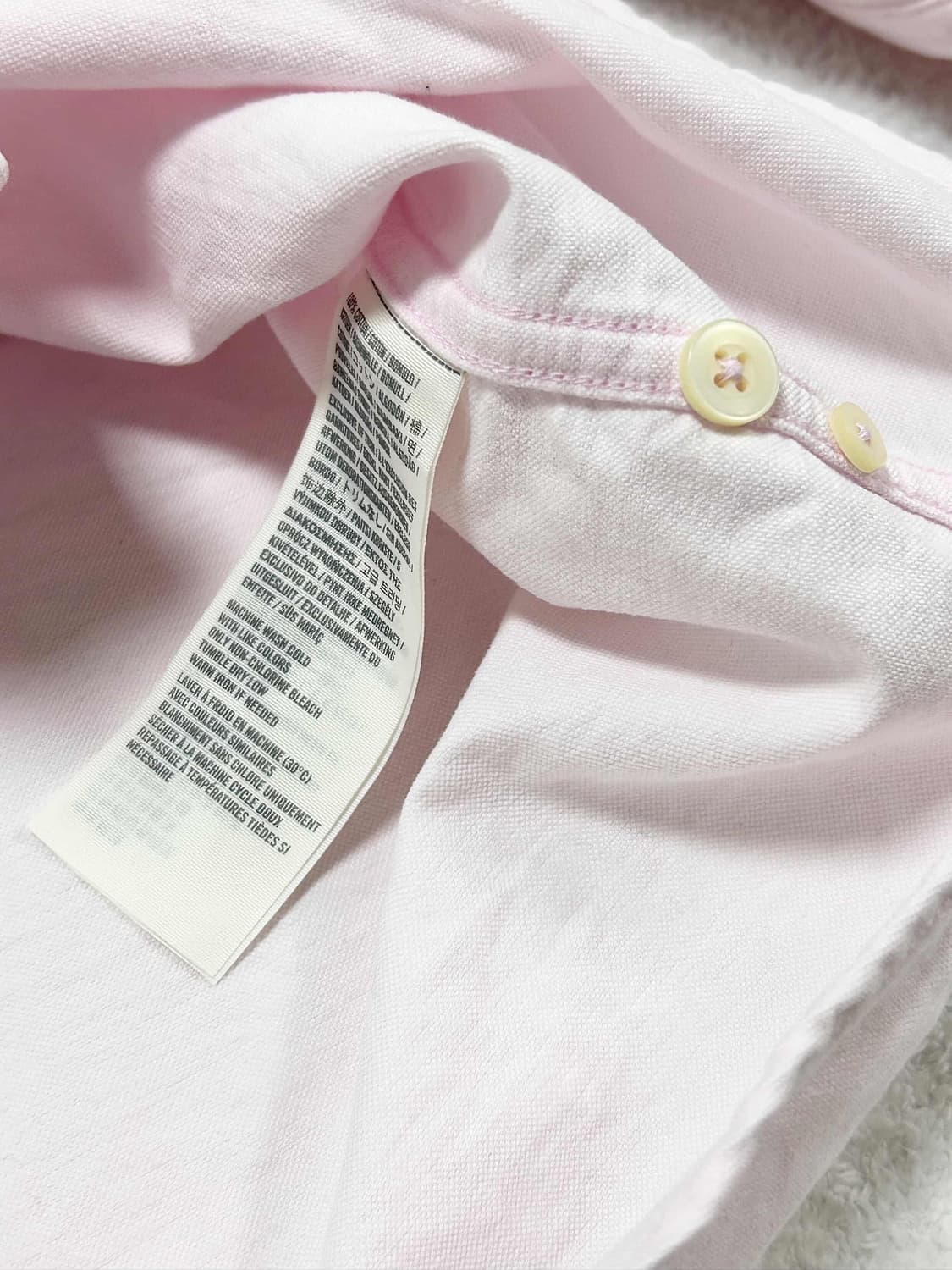 아베크롬비 순록 자수 뮤트핑크 셔츠 상품이미지8