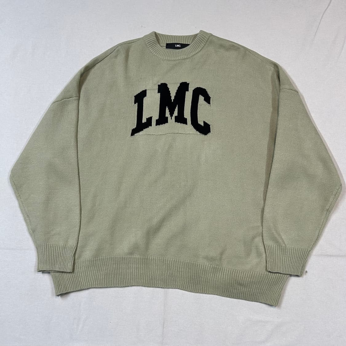 L) LMC 로고 니트 스웨터 카키 상품이미지2