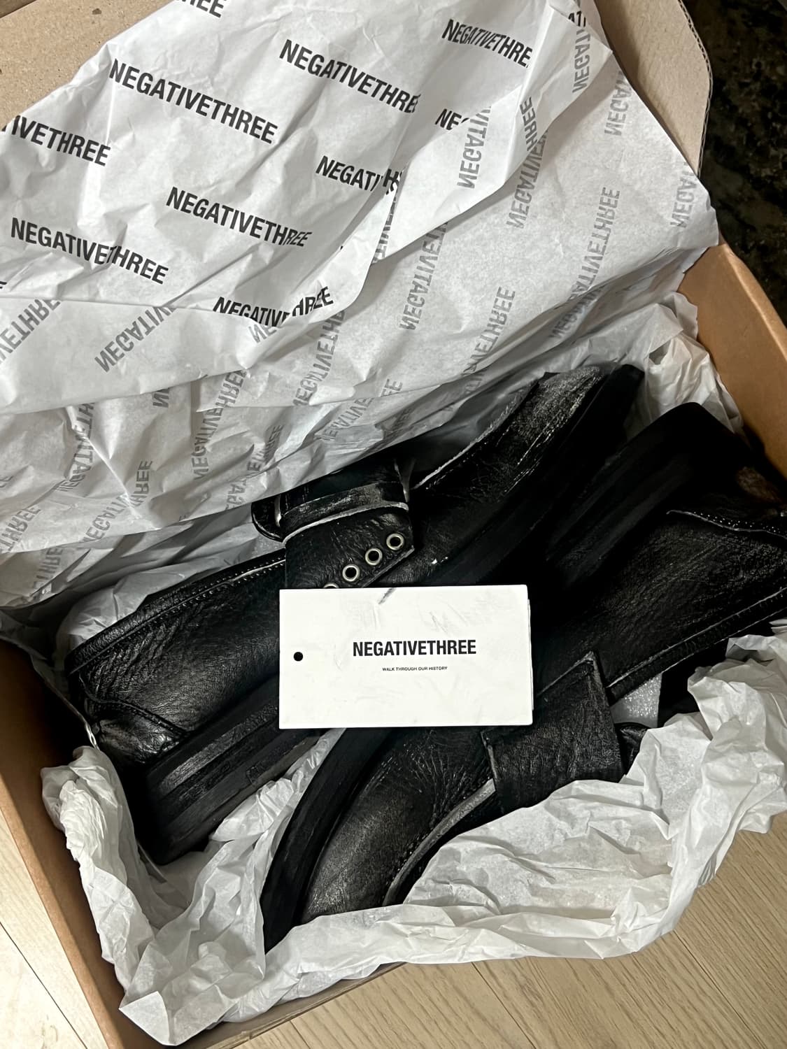 네거티브쓰리 빈티지 청키 로퍼 블랙 그레이 240 상품이미지3