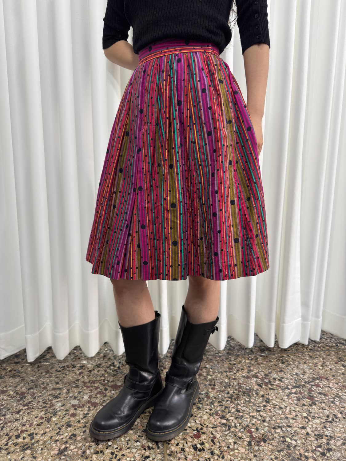 yves saint laurent dot design skirt 상품이미지1