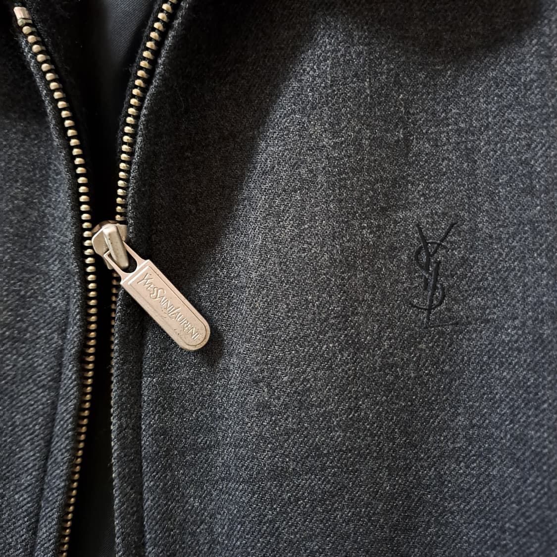 (택포) 입생로랑 YSL 캐시미어 혼용 울 블루종 100 B691 상품이미지8