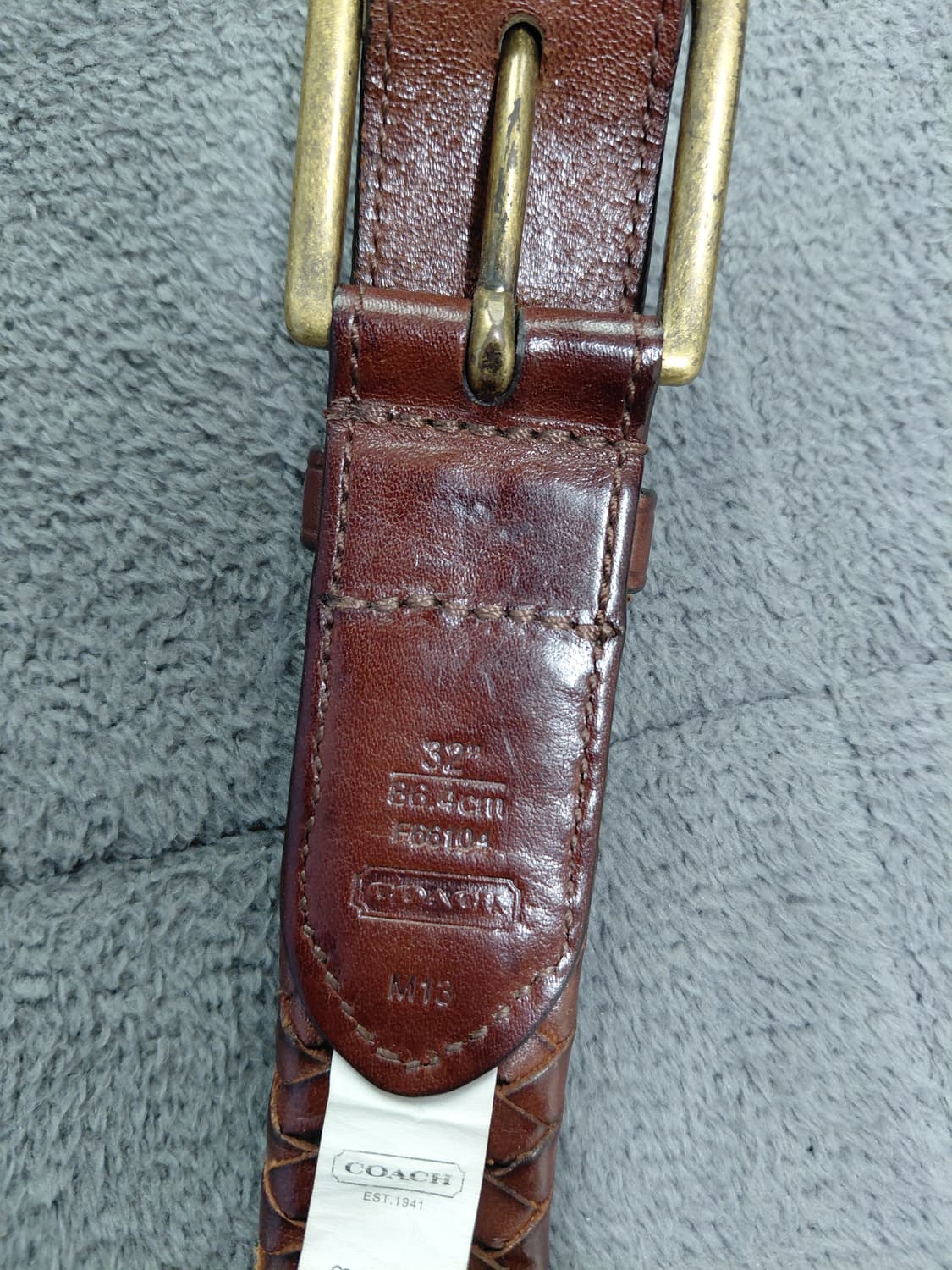 코치 헤리티지 브레이디드 가죽 벨트 상품이미지5