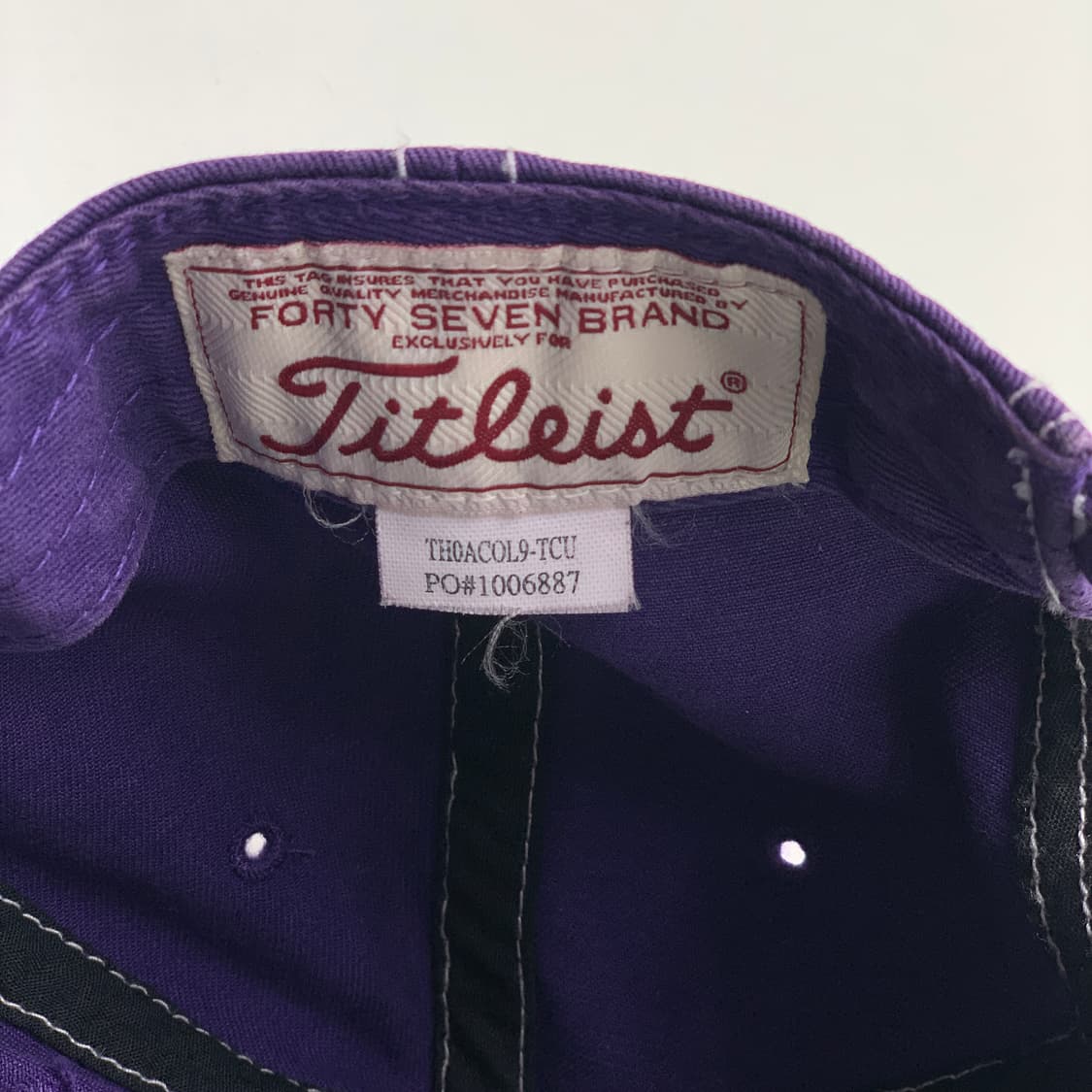 [OS/정품] 타이틀리스트 스티치 퍼플 남여공용 볼캡 상품이미지6