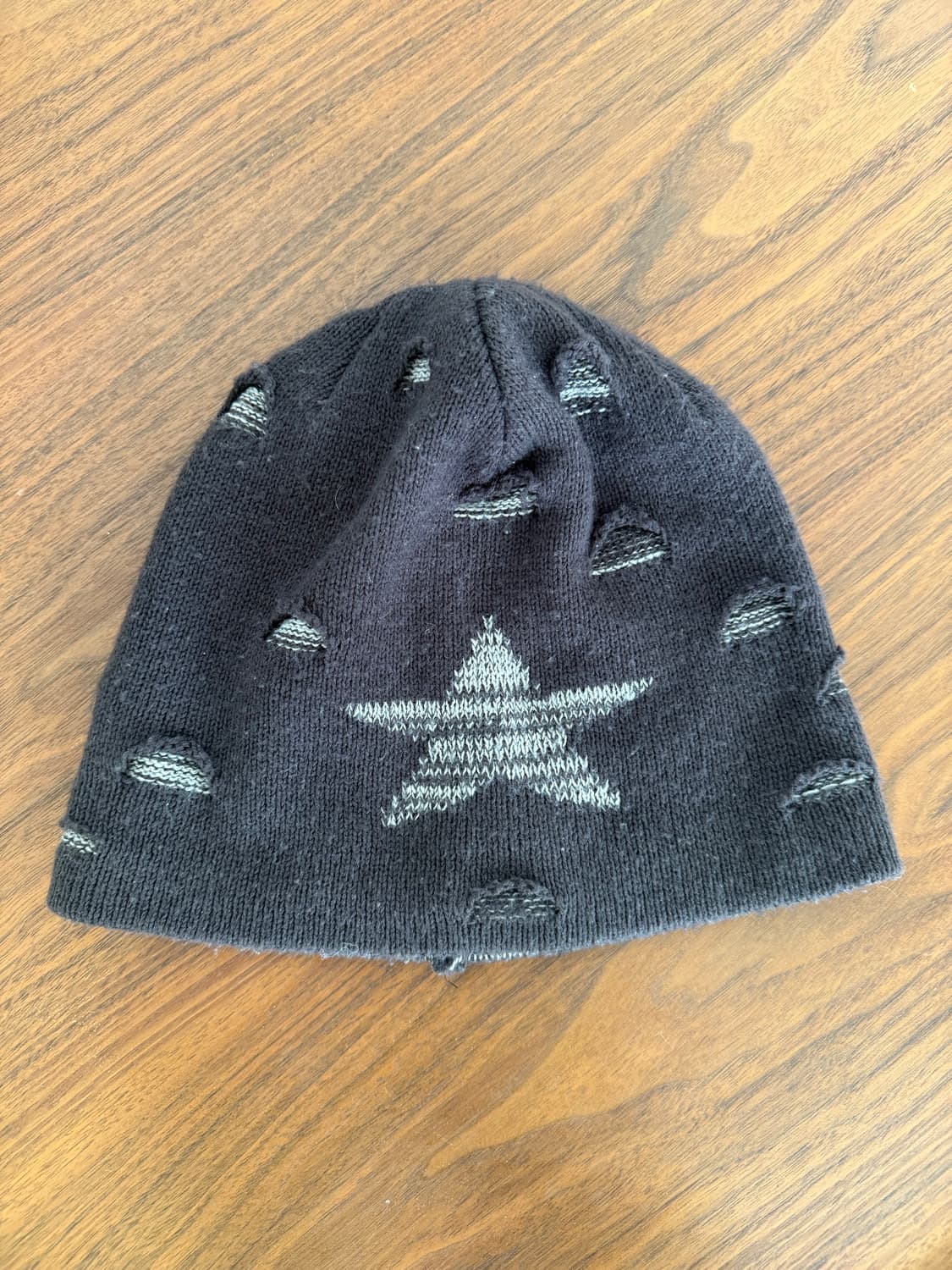 빈티지 브라운 스타 비니 디스트레스드  상품이미지1