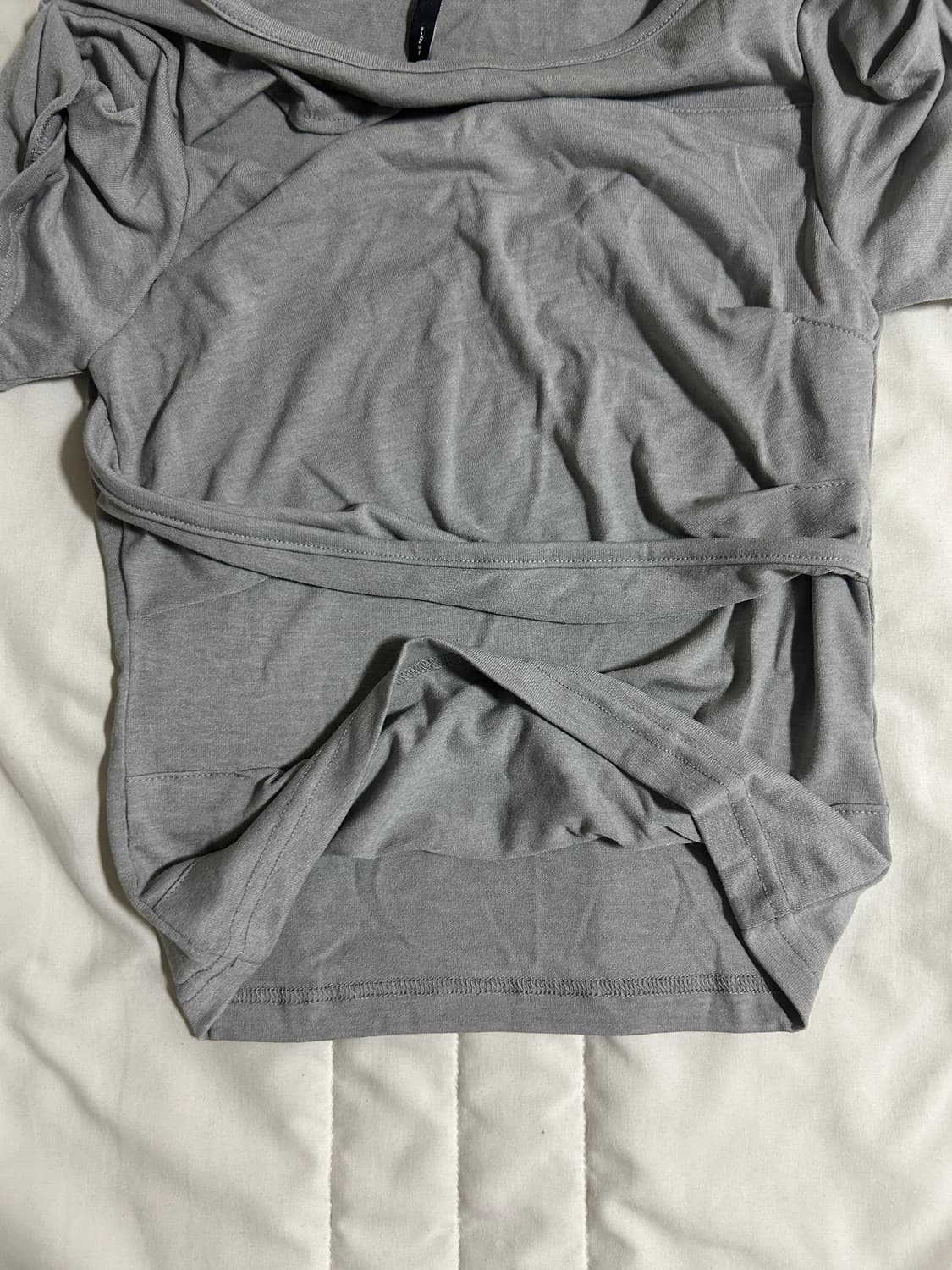 플레어업 Asymmetrical Draped Roll-Up T-Shirt 상품이미지3