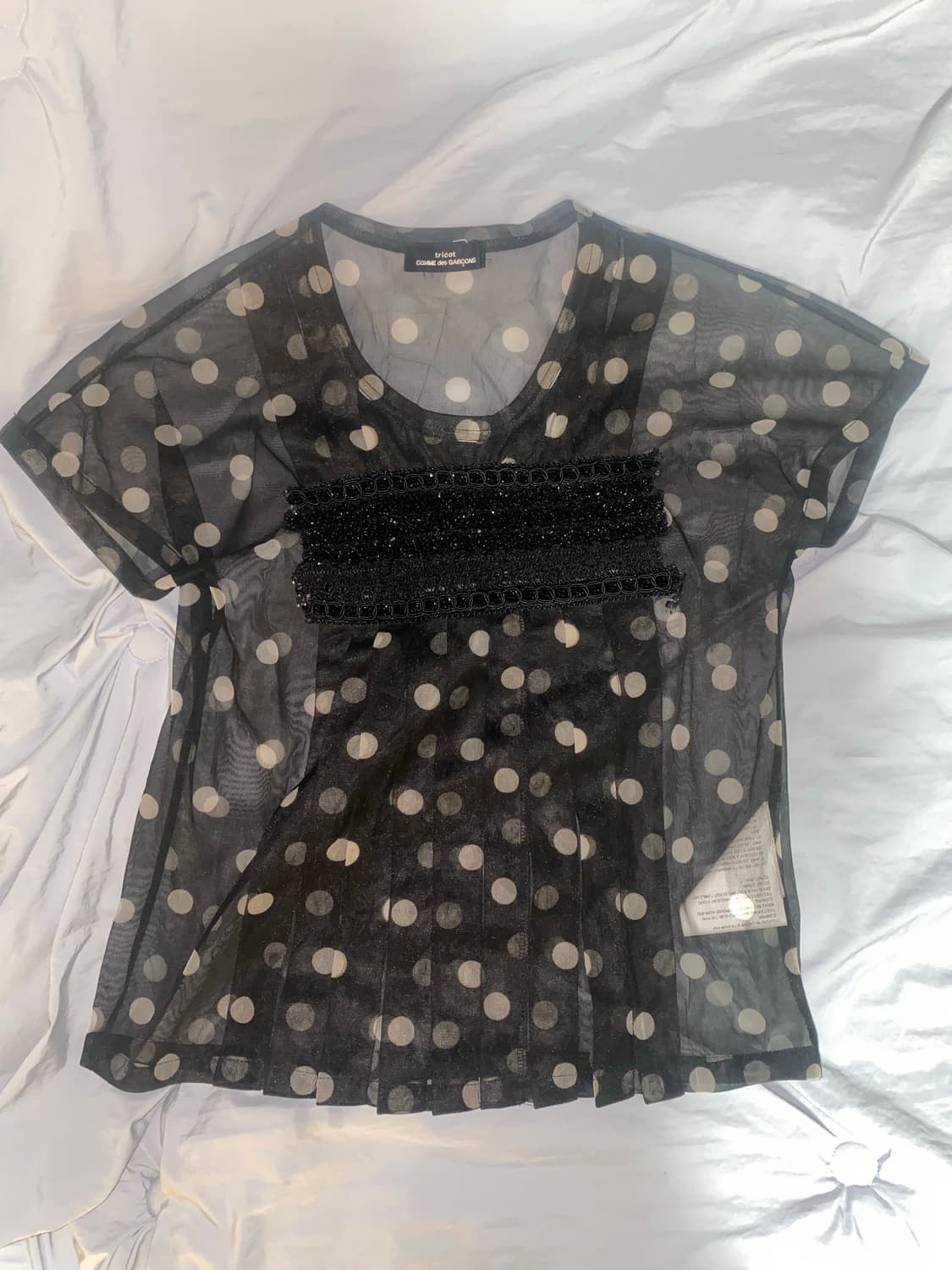 Comme des Garcons Tricot 플리츠 반팔 상품이미지2
