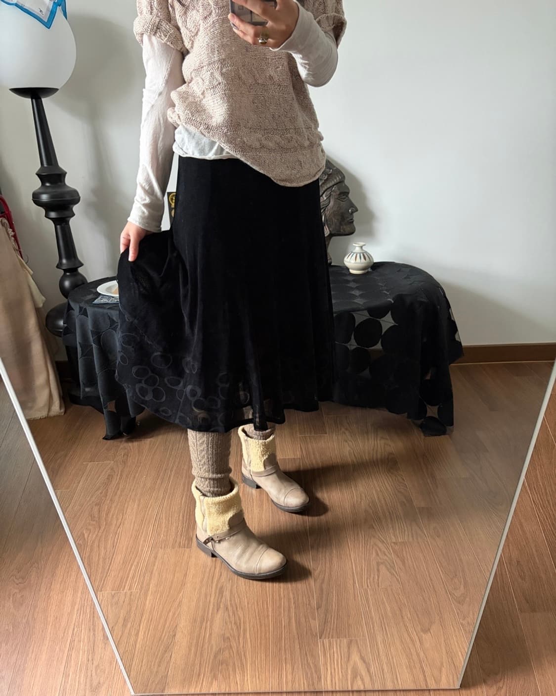 circle patterned skirt 상품이미지4