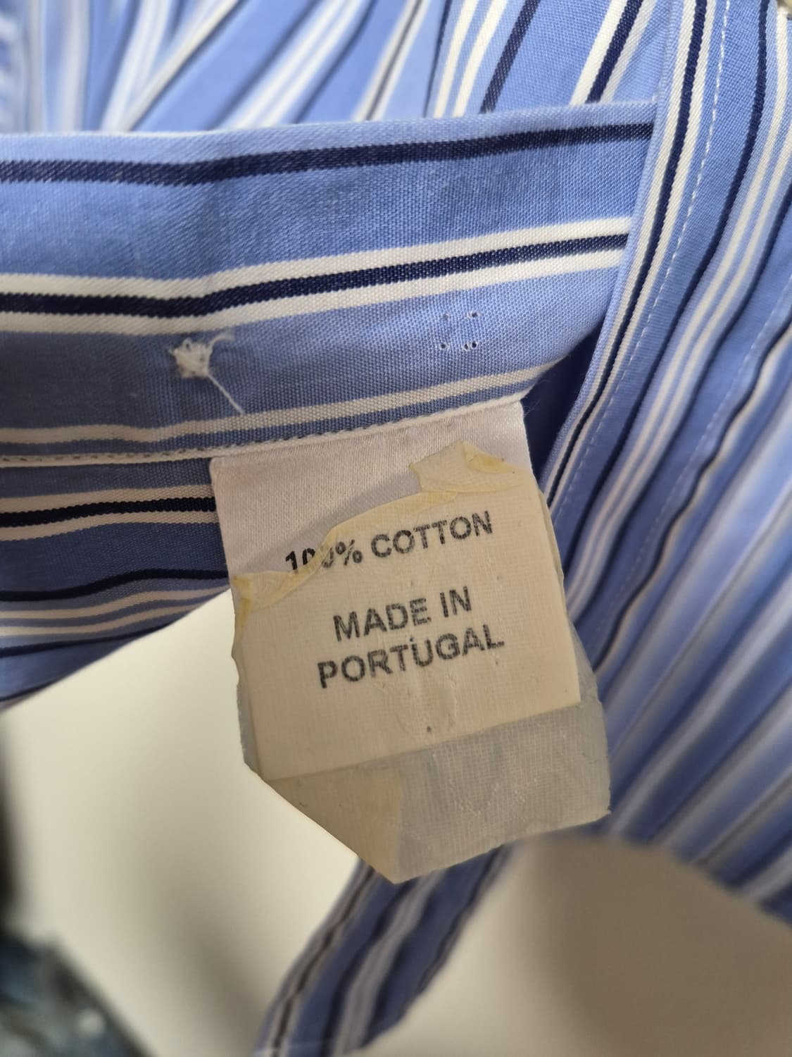 던힐 블루 스트라이프 셔츠 L  상품이미지5