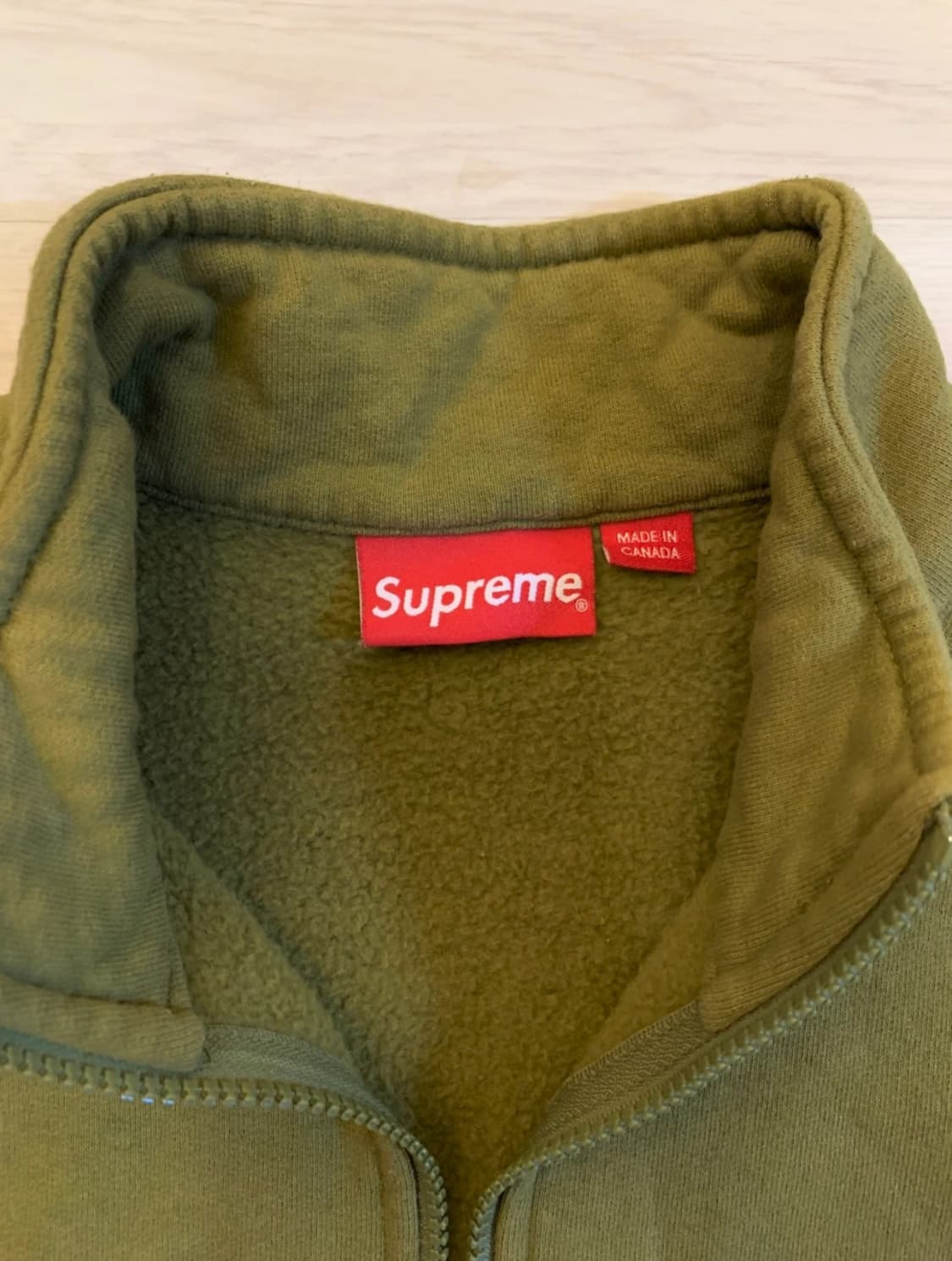 슈프림(SUPREME) 코튼 박스 로고 하프 집업 상품이미지4