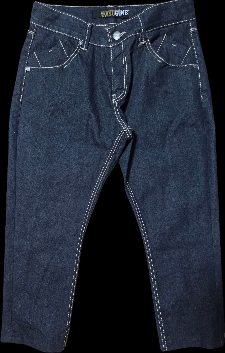 에비수 백자수패치 데님팬츠 상품이미지5