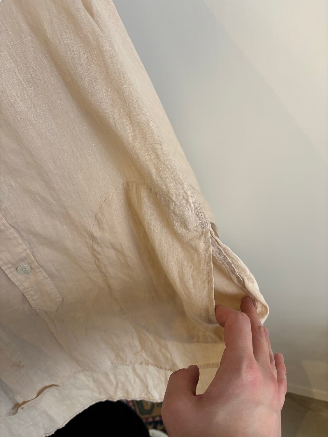 DANTON  린넨셔츠 아이보리 상품이미지4