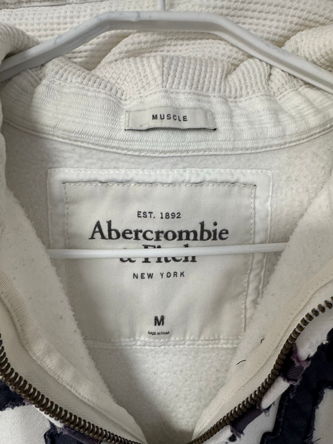 M) 아베크롬비 화이트 타이거 후드집업 상품이미지2