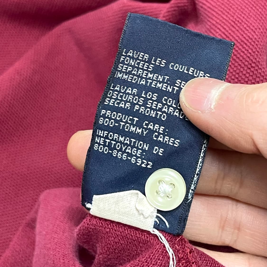 타미힐피거 버건디 카라티셔츠 남성XXL 상품이미지5