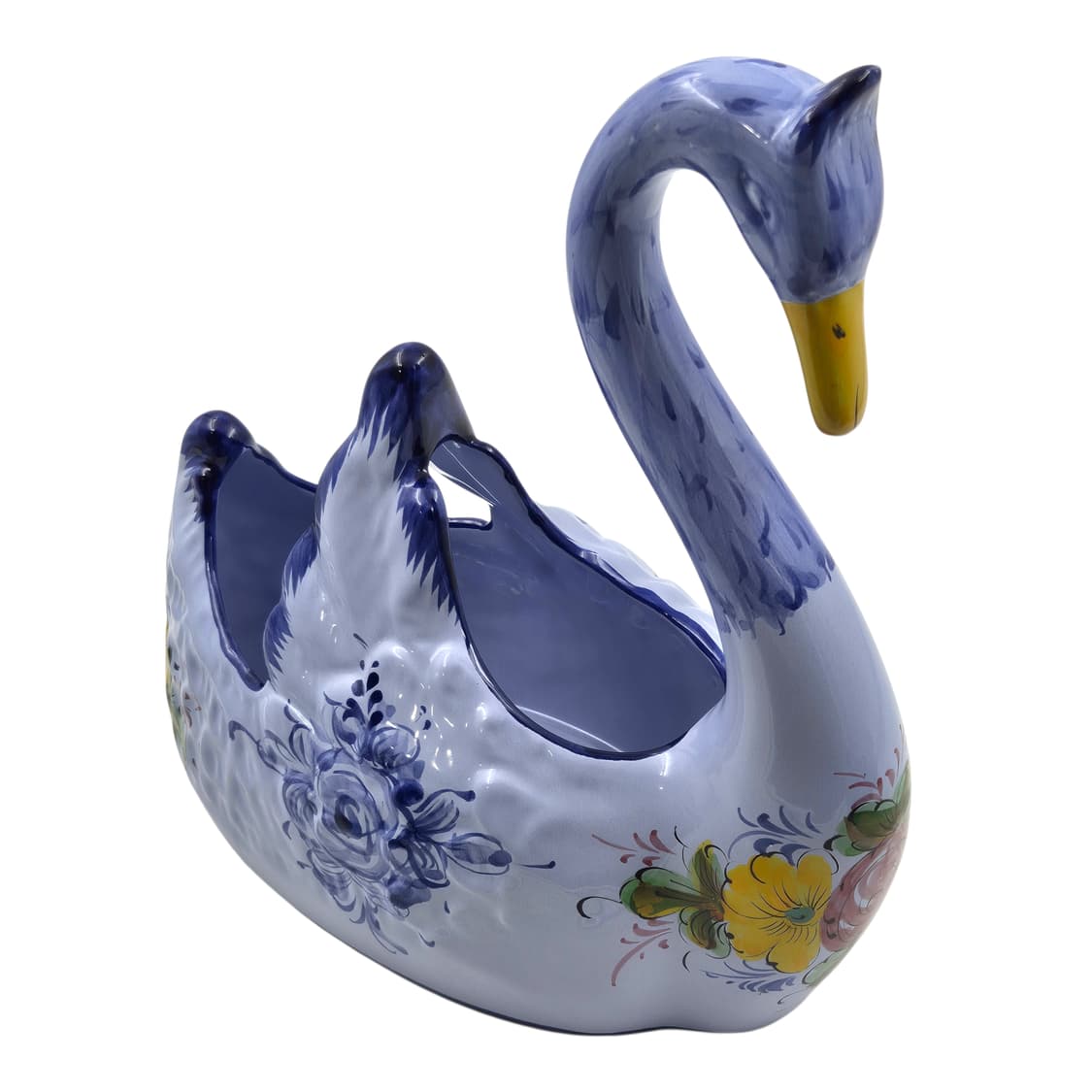 90s 포르투갈 핸드메이드 플로랄 대형 백조 홀더 상품이미지2