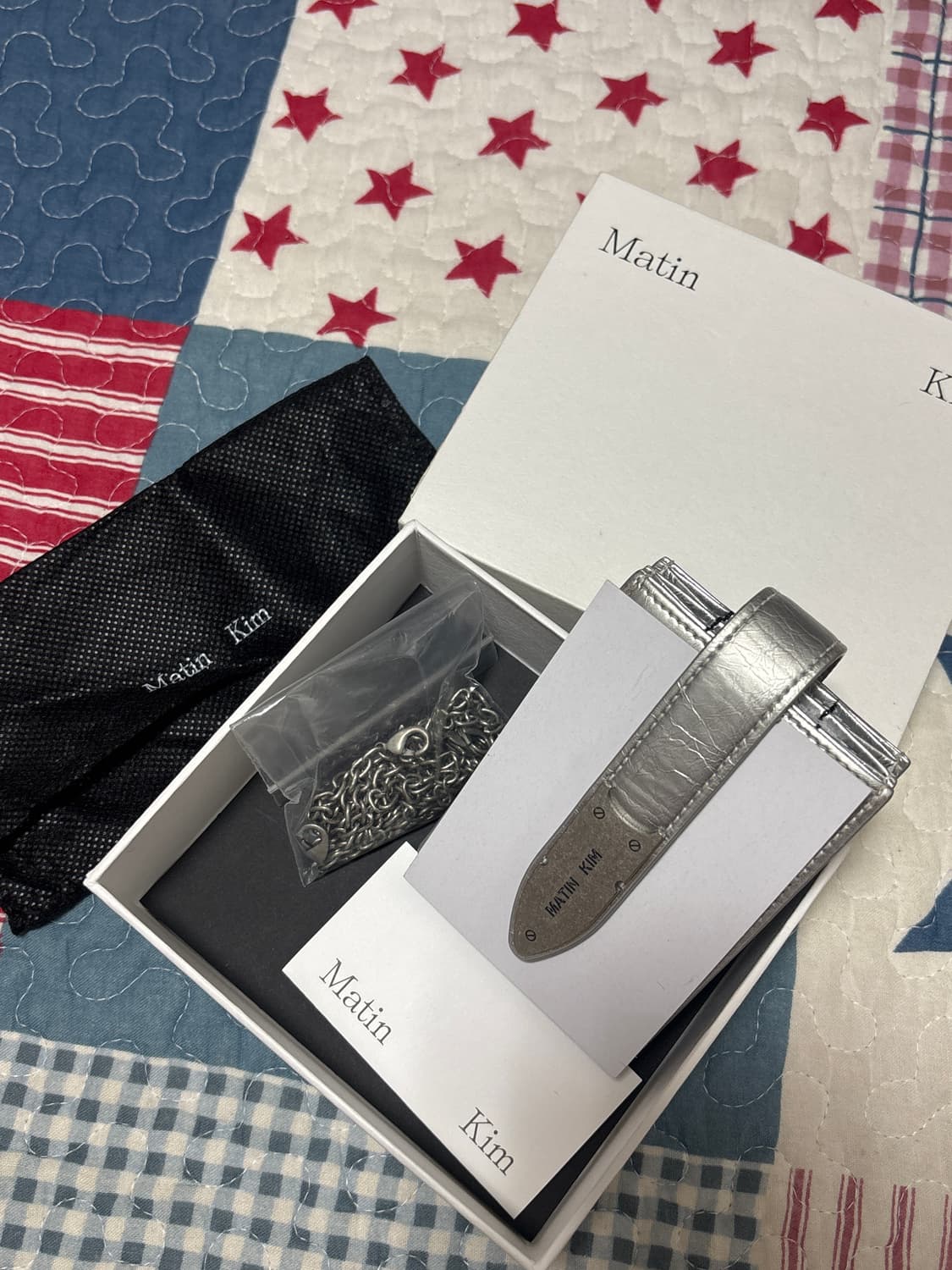 마뗑킴 아코디언 네클리스 지갑 실버 상품이미지8