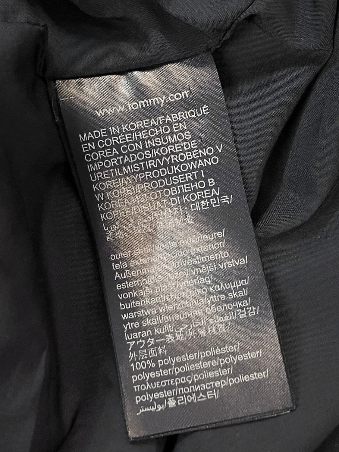 타미힐피거 롱 자켓 블랙 M  #csz3183 상품이미지4