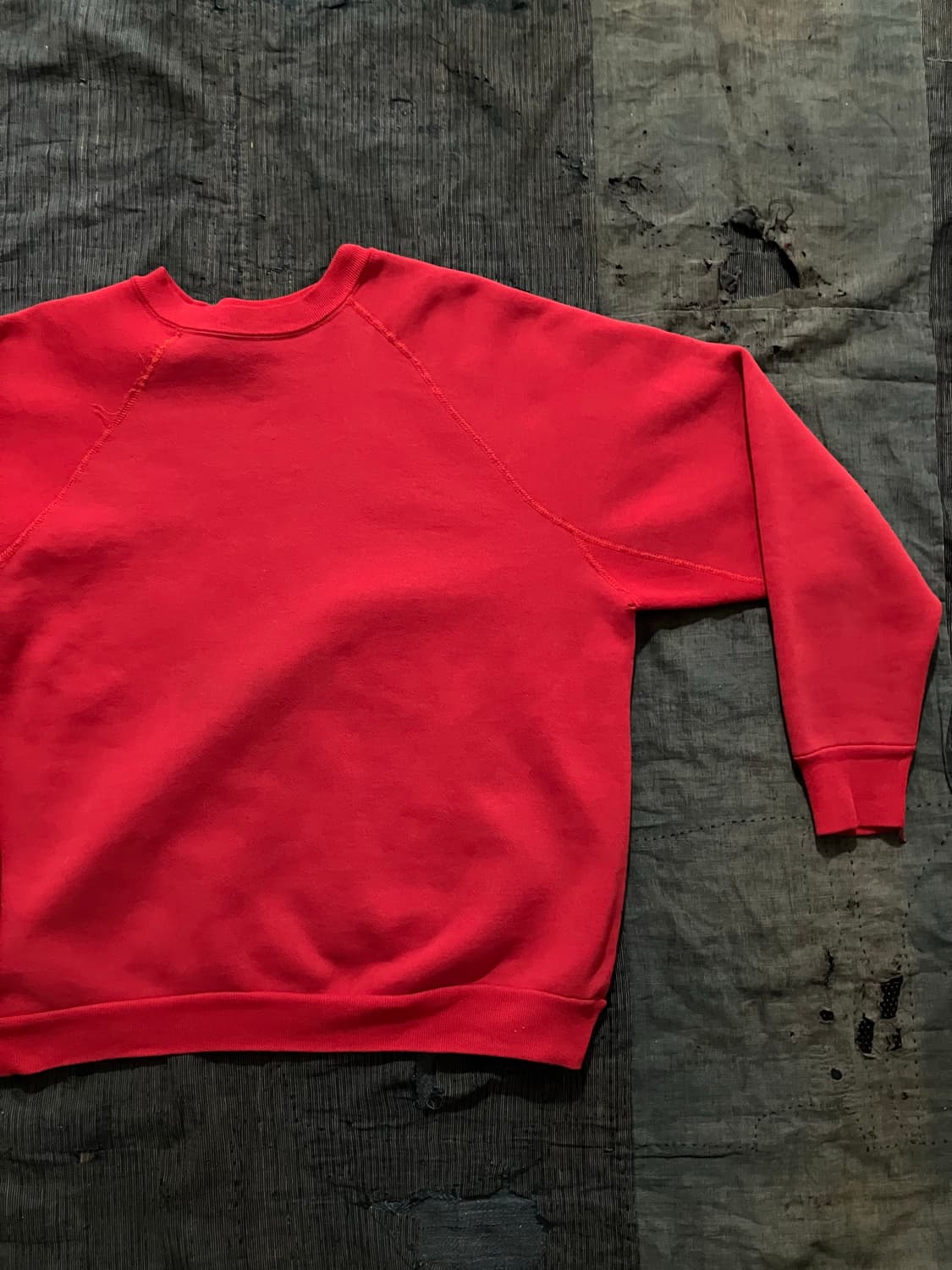 60s 오리지널 빈티지 노브랜드 스웻셔츠 레드 상품이미지2