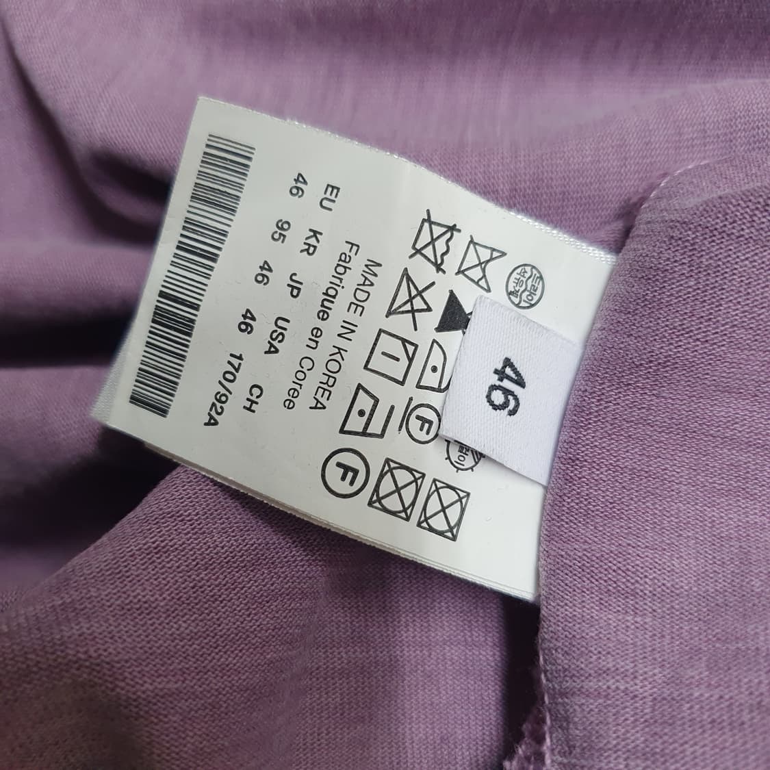 [B Grade] 솔리드옴므 25ss 바이올렛 빅오버 포켓 티셔츠 상품이미지5