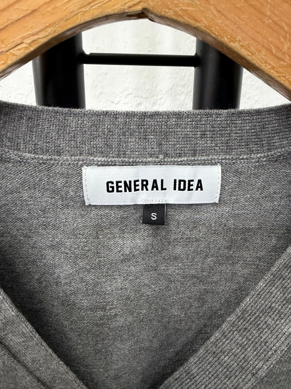 정품) 제너럴아이디어 회색 가디건 S 상품이미지6